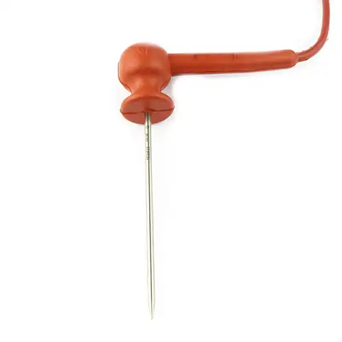 Food temperature probe for use in ovens with silicone handle
Series: TRPSIL
Temperatures: -50 to 180 °C
Sensor: Pt100 or Pt1000
Materials: vulcanised silicone