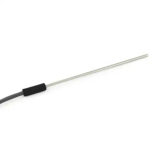 Mineral insulated Type J thermocouple, overmoulded cable transition
Series: TCEPAJ
Measuring range: up to 600 °C
Sensor: Type J
Connection: compensated
