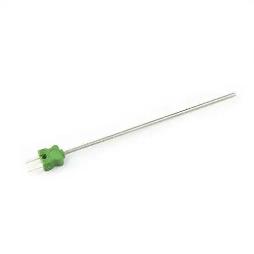 Mineral insulated K Type thermocouple, overmoulded miniature connector
Series: TCOSTD
Measuring range: up to 1,150 °C
Sensor: Type K
Connection: compensated