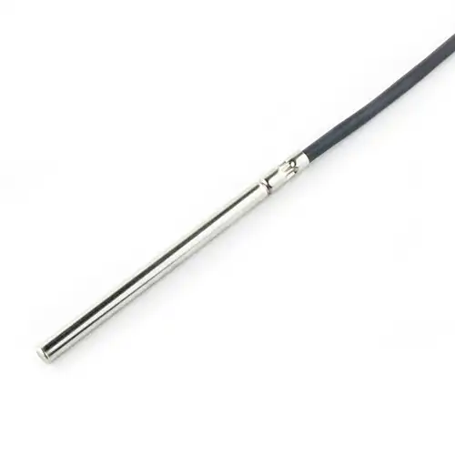 NTC cable probe assembly with metal tube, silicone cable
Series: FTR2SIL
Measuring Range: -50 to 180 °C
Sensor: NTC, Pt100 or Pt1000
Cable Material: Silicon